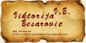 Viktorija Besarović vizit kartica